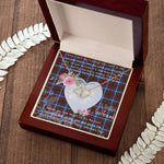Scotstee Shop - To My Beautiful Girlfriend Valentine Necklace Clan Dalmahoy Tartan Gift for Girlfriend Everlasting Love Necklace