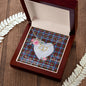 Scotstee Shop - To My Beautiful Girlfriend Valentine Necklace Clan Dalmahoy Tartan Gift for Girlfriend Everlasting Love Necklace