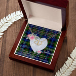 Gift To My Beautiful Girlfriend Valentine Necklace For Soulmate Anniversary Clan Smith Modern Tartan Everlasting Love Necklace,valentine necklace, necklace girlfriend, necklace for wife, cute necklaces for girlfriend, jewelry for girlfriend, to my soulmate necklace, to my future wife necklace,