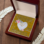 Gift To My Beautiful Girlfriend Valentine Necklace For Soulmate Anniversary Clan Houston Tartan Everlasting Love Necklace