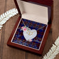 Gift To My Beautiful Girlfriend Valentine Necklace For Soulmate Anniversary Clan Home Modern Tartan Everlasting Love Necklace,valentine necklace, necklace girlfriend, necklace for wife, cute necklaces for girlfriend, jewelry for girlfriend, to my soulmate necklace, to my future wife necklace,