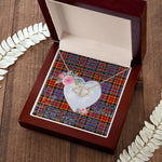 Scotstee Shop - To My Beautiful Girlfriend Valentine Necklace Clan Dalrymple Orginal Tartan Gift for Girlfriend Everlasting Love Necklace