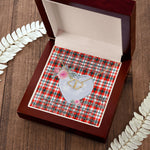 Gift To My Beautiful Girlfriend Valentine Necklace For Soulmate Anniversary Clan Renton Tartan Everlasting Love Necklace,valentine necklace, necklace girlfriend, necklace for wife, cute necklaces for girlfriend, jewelry for girlfriend, to my soulmate necklace, to my future wife necklace,
