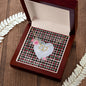 Scotstee Shop - To My Beautiful Girlfriend Valentine Necklace Clan Borthwick Ancient Tartan Gift for Girlfriend Everlasting Love Necklace