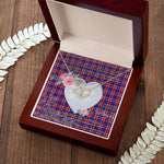 Gift To My Beautiful Girlfriend Valentine Necklace For Soulmate Anniversary Clan Laing of Archiestown Tartan Everlasting Love Necklace,valentine necklace, necklace girlfriend, necklace for wife, cute necklaces for girlfriend, jewelry for girlfriend, to my soulmate necklace, to my future wife necklace,