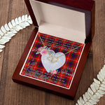 Gift To My Beautiful Girlfriend Valentine Necklace For Soulmate Anniversary Clan Tweedie Red Tartan Everlasting Love Necklace,valentine necklace, necklace girlfriend, necklace for wife, cute necklaces for girlfriend, jewelry for girlfriend, to my soulmate necklace, to my future wife necklace,