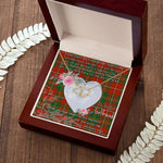 Gift To My Beautiful Girlfriend Valentine Necklace For Soulmate Anniversary Clan Hay Tartan Everlasting Love Necklace