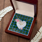 Scotstee Shop - To My Beautiful Girlfriend Valentine Necklace Clan Fletcher Ancient Tartan Gift for Girlfriend Everlasting Love Necklace