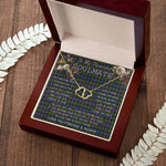 To My Beautiful Soulmate Necklace In Your Eyes I Have Found My Home Clan Murray of Atholl Modern Tartan Forever Love Necklace Tartan Gift for Girlfriend Everlasting Love Necklace
