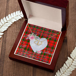 Gift To My Beautiful Girlfriend Valentine Necklace For Soulmate Anniversary Clan Sandilands Red Tartan Everlasting Love Necklace,valentine necklace, necklace girlfriend, necklace for wife, cute necklaces for girlfriend, jewelry for girlfriend, to my soulmate necklace, to my future wife necklace,