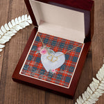 Gift To My Beautiful Girlfriend Valentine Necklace For Soulmate Anniversary Clan Hamilton Ancient Tartan Everlasting Love Necklace