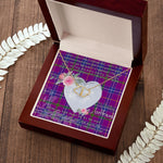 Gift To My Beautiful Girlfriend Valentine Necklace For Soulmate Anniversary Clan Jackson Tartan Everlasting Love Necklace