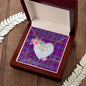 Gift To My Beautiful Girlfriend Valentine Necklace For Soulmate Anniversary Clan Jackson Tartan Everlasting Love Necklace