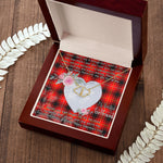 Gift To My Beautiful Girlfriend Valentine Necklace For Soulmate Anniversary Clan MacIntyre Modern Tartan Everlasting Love Necklace,valentine necklace, necklace girlfriend, necklace for wife, cute necklaces for girlfriend, jewelry for girlfriend, to my soulmate necklace, to my future wife necklace,