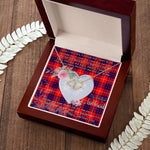 Gift To My Beautiful Girlfriend Valentine Necklace For Soulmate Anniversary Clan Hamilton Tartan Everlasting Love Necklace