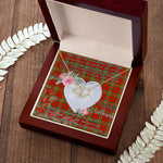 Gift To My Beautiful Girlfriend Valentine Necklace For Soulmate Anniversary Clan Langlands Tartan Everlasting Love Necklace