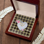 Scotstee Shop - To My Beautiful Girlfriend Valentine Necklace Clan Dunlop Hunting Tartan Gift for Girlfriend Everlasting Love Necklace