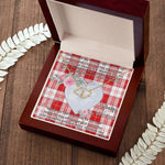 Gift To My Beautiful Girlfriend Valentine Necklace For Soulmate Anniversary Clan Maxwell Plaid Tartan Everlasting Love Necklace,valentine necklace, necklace girlfriend, necklace for wife, cute necklaces for girlfriend, jewelry for girlfriend, to my soulmate necklace, to my future wife necklace,