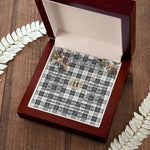 To My Beautiful Soulmate Necklace In Your Eyes I Have Found My Home Clan Erskine Black and White Tartan Everlasting Love Necklace