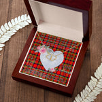 Gift To My Beautiful Girlfriend Valentine Necklace For Soulmate Anniversary Clan Hepburn Tartan Everlasting Love Necklace