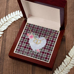 Gift To My Beautiful Girlfriend Valentine Necklace For Soulmate Anniversary Clan Little Dress Tartan Everlasting Love Necklace,valentine necklace, necklace girlfriend, necklace for wife, cute necklaces for girlfriend, jewelry for girlfriend, to my soulmate necklace, to my future wife necklace,