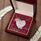 Gift To My Beautiful Girlfriend Valentine Necklace For Soulmate Anniversary Clan Leslie Modern Tartan Everlasting Love Necklace,valentine necklace, necklace girlfriend, necklace for wife, cute necklaces for girlfriend, jewelry for girlfriend, to my soulmate necklace, to my future wife necklace,