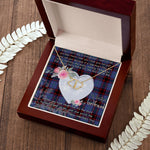 Gift To My Beautiful Girlfriend Valentine Necklace For Soulmate Anniversary Clan Rutherford Hunting Tartan Everlasting Love Necklace,valentine necklace, necklace girlfriend, necklace for wife, cute necklaces for girlfriend, jewelry for girlfriend, to my soulmate necklace, to my future wife necklace,