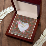 Gift To My Beautiful Girlfriend Valentine Necklace For Soulmate Anniversary Clan MacKintosh Weathered Tartan Everlasting Love Necklace,valentine necklace, necklace girlfriend, necklace for wife, cute necklaces for girlfriend, jewelry for girlfriend, to my soulmate necklace, to my future wife necklace,