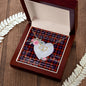 Scotstee Shop - To My Beautiful Girlfriend Valentine Necklace Clan Broun Tartan Gift for Girlfriend Everlasting Love Necklace