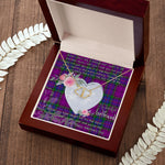Gift To My Beautiful Girlfriend Valentine Necklace For Soulmate Anniversary Clan Wardlaw Tartan Everlasting Love Necklace,valentine necklace, necklace girlfriend, necklace for wife, cute necklaces for girlfriend, jewelry for girlfriend, to my soulmate necklace, to my future wife necklace,