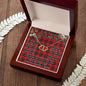 To My Beautiful Soulmate Necklace In Your Eyes I Have Found My Home Clan Ramsay Red Tartan Forever Love Necklace Tartan Gift for Girlfriend Everlasting Love Necklace