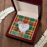Scotstee Shop - To My Beautiful Girlfriend Valentine Necklace Clan Buchanan Old Set Tartan Gift for Girlfriend Everlasting Love Necklace