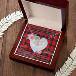 Gift To My Beautiful Girlfriend Valentine Necklace For Soulmate Anniversary Clan Robertson Tartan Everlasting Love Necklace,valentine necklace, necklace girlfriend, necklace for wife, cute necklaces for girlfriend, jewelry for girlfriend, to my soulmate necklace, to my future wife necklace,