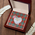 Scotstee Shop - To My Beautiful Girlfriend Valentine Necklace Clan Dunbar Ancient Tartan Gift for Girlfriend Everlasting Love Necklace