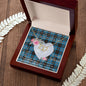Scotstee Shop - To My Beautiful Girlfriend Valentine Necklace Clan Angus Ancient Tartan Gift for Girlfriend Everlasting Love Necklace