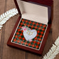 Scotstee Shop - To My Beautiful Girlfriend Valentine Necklace Clan Douglas of Roxburgh Tartan Gift for Girlfriend Everlasting Love Necklace