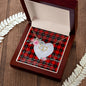 Gift To My Beautiful Girlfriend Valentine Necklace For Soulmate Anniversary Clan Ramsay Red Tartan Everlasting Love Necklace,valentine necklace, necklace girlfriend, necklace for wife, cute necklaces for girlfriend, jewelry for girlfriend, to my soulmate necklace, to my future wife necklace,
