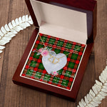 Scotstee Shop - To My Beautiful Girlfriend Valentine Necklace Clan Blackstock Tartan Gift for Girlfriend Everlasting Love Necklace