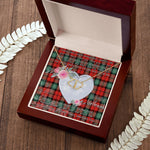Scotstee Shop - To My Beautiful Girlfriend Valentine Necklace Clan Kerr Ancient Tartan Gift for Girlfriend Everlasting Love Necklace