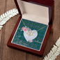 Gift To My Beautiful Girlfriend Valentine Necklace For Soulmate Anniversary Clan Sandilands Ancient Tartan Everlasting Love Necklace,valentine necklace, necklace girlfriend, necklace for wife, cute necklaces for girlfriend, jewelry for girlfriend, to my soulmate necklace, to my future wife necklace,