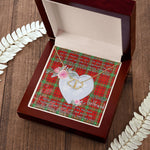 Gift To My Beautiful Girlfriend Valentine Necklace For Soulmate Anniversary Clan Morrison Modern Tartan Everlasting Love Necklace,valentine necklace, necklace girlfriend, necklace for wife, cute necklaces for girlfriend, jewelry for girlfriend, to my soulmate necklace, to my future wife necklace,
