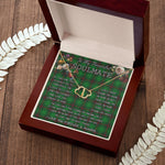 To My Beautiful Soulmate Necklace In Your Eyes I Have Found My Home Clan Anstruther Hunting Tartan Everlasting Love Necklace