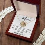 To My Mom - I Love You Mom, Mother's Day Necklace, Mother's Day Everlasting Love Necklace