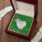 Scotstee Shop - To My Beautiful Girlfriend Valentine Necklace Clan Galloway Hunting Tartan Gift for Girlfriend Everlasting Love Necklace