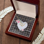 Gift To My Beautiful Girlfriend Valentine Necklace For Soulmate Anniversary Clan Navy Dress Blue Tartan Everlasting Love Necklace,valentine necklace, necklace girlfriend, necklace for wife, cute necklaces for girlfriend, jewelry for girlfriend, to my soulmate necklace, to my future wife necklace,