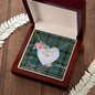 Scotstee Shop - To My Beautiful Girlfriend Valentine Necklace Clan Gillies Tartan Gift for Girlfriend Everlasting Love Necklace