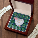 Scotstee Shop - To My Beautiful Girlfriend Valentine Necklace Clan Armstrong Ancient Tartan Gift for Girlfriend Everlasting Love Necklace