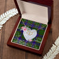 Scotstee Shop - To My Beautiful Girlfriend Valentine Necklace Clan Adam Hunting Tartan Gift for Girlfriend Everlasting Love Necklace