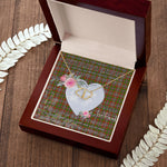 Gift To My Beautiful Girlfriend Valentine Necklace For Soulmate Anniversary Clan Hunter 1819 Tartan Everlasting Love Necklace,valentine necklace, necklace girlfriend, necklace for wife, cute necklaces for girlfriend, jewelry for girlfriend, to my soulmate necklace, to my future wife necklace,