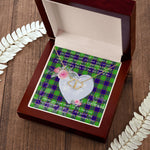 Scotstee Shop - To My Beautiful Girlfriend Valentine Necklace Clan Dalrymple Tartan Gift for Girlfriend Everlasting Love Necklace